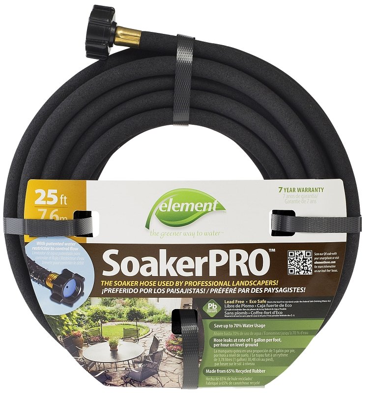 HOSE SOAKER PRO BLK 3/8INX25FT
