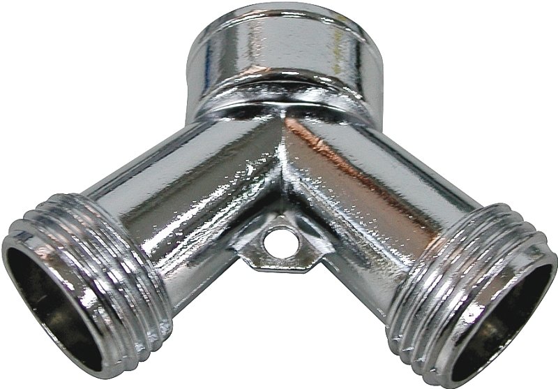 HOSE Y CONNECTOR CHROME CAST  