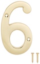HOUSE NUMBER 6 SAT BRS 4IN    