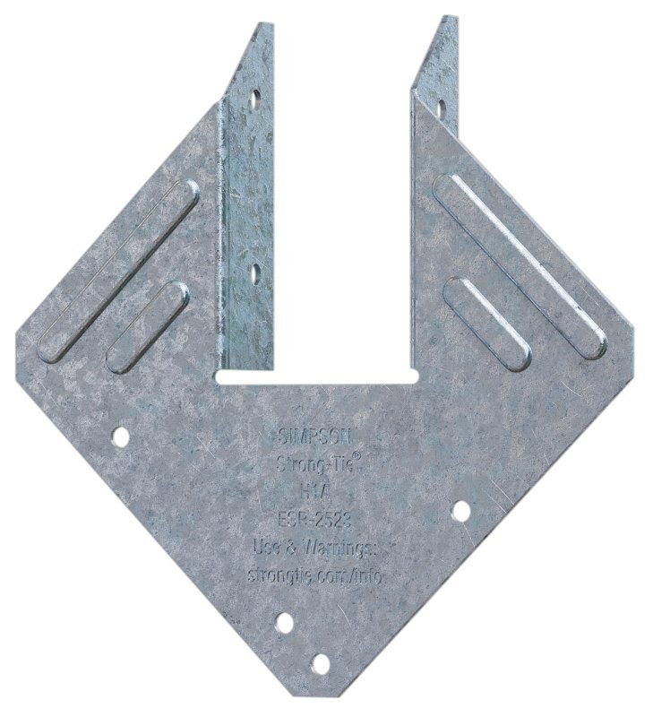 HURRICANE TIE ZINC GALV 18GA  