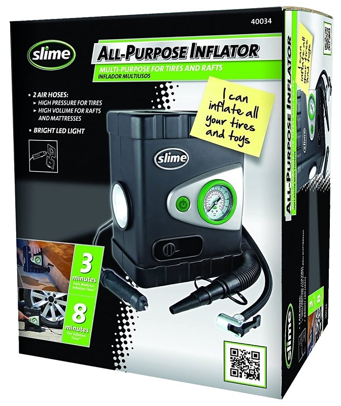 INFLATOR TIRE-RAFT 12V 1.23CFM