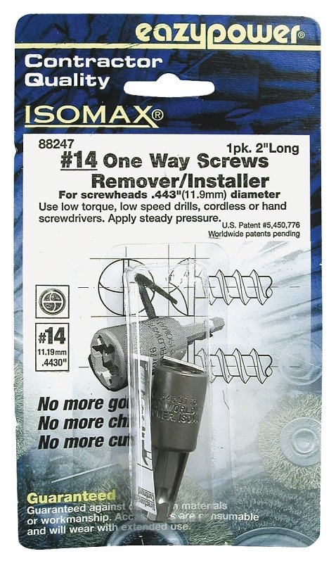 INSERT BIT #14 1WAY SCRW REMVR