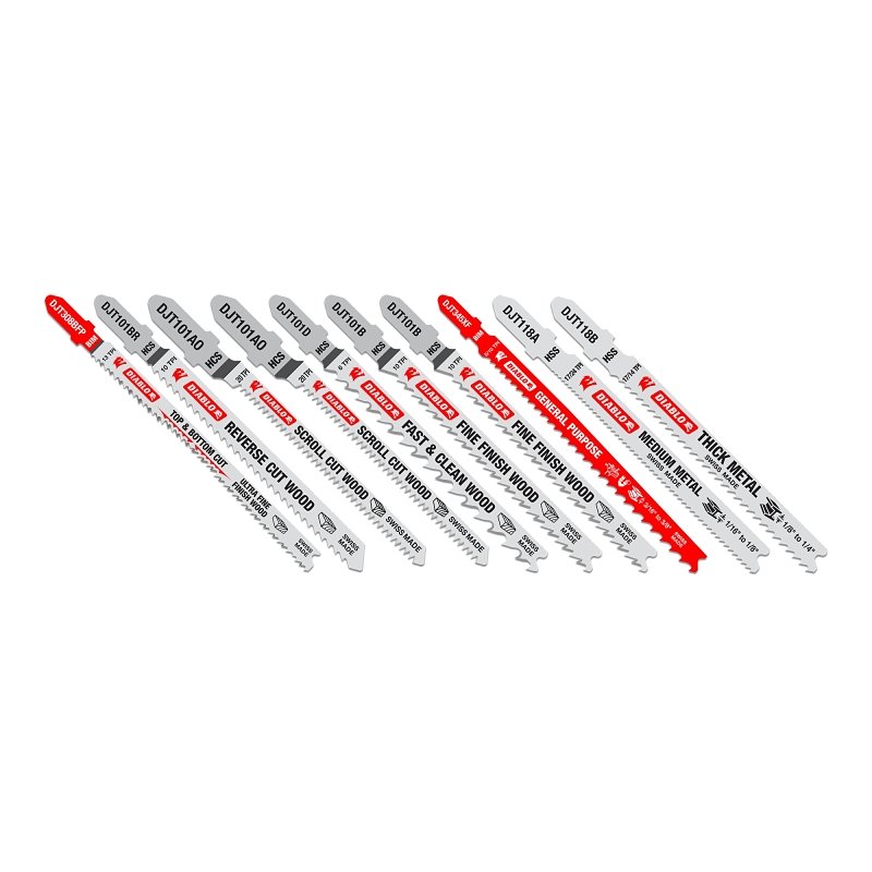JIG SAW BLADE SET WD/MTL 10PC 