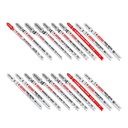 JIG SAW BLADE SET WD/MTL 20PC 
