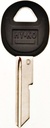 KEY BLANK GM RUBBER B51       