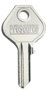 KEY BLANK PADLOCK BRASS 20MM  