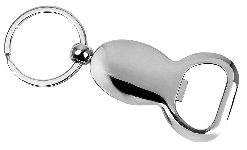 KEYCHAIN BOTTLE OPENER SILVER 