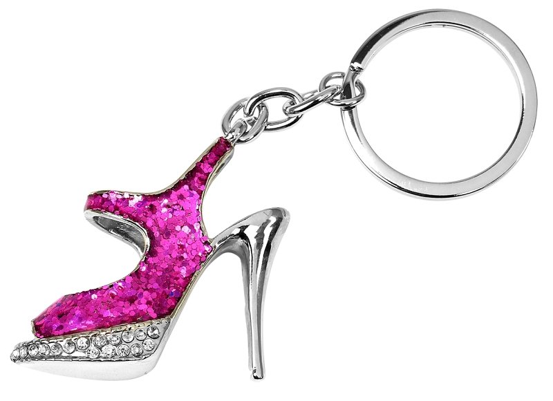 KEYCHAIN SHOE HIGH HEEL BLING 