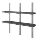 KIT 2-SHELF SHED STORAGE BLACK