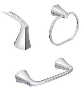 KIT BATH ACC LINDOR 3PC CHROME