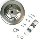 KIT CANOPY 5IN BRUSHED PEWTER 