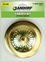 KIT CANOPY 5INCH BRASS FINISH 