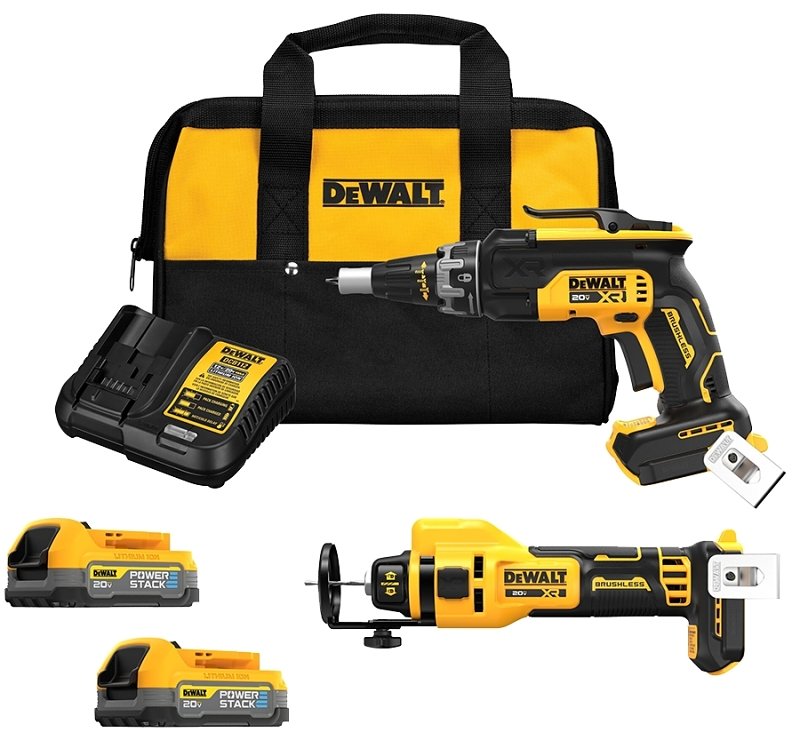 KIT SCREWGUN&CUTOUT TOOL 20V  