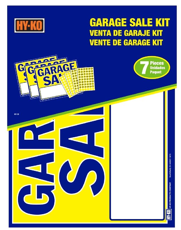 KIT SIGN GARGE SALE 9.5INX11IN
