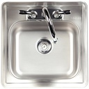 KITCKEN SINK SS SNGL 15X15X6  