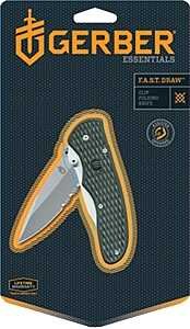 KNIFE FAST DRAW SERRATED SS   