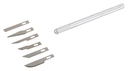 KNIFE HOBBY SET 7 PC ALUMINUM 