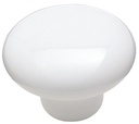KNOB CABINET 1-1/2IN CRMC WHT 