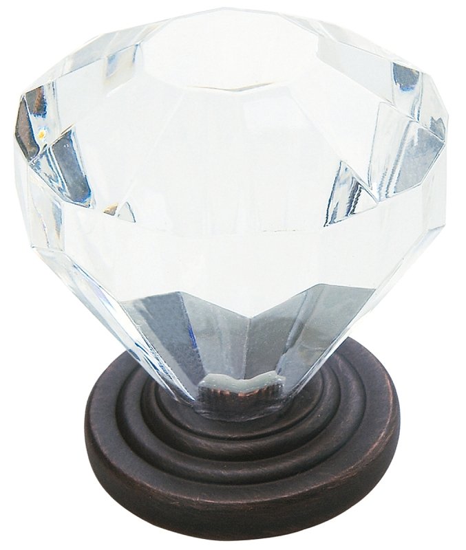 KNOB CABINET 1-1/4IN CRSTL ORB