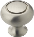 KNOB CABINET 1-1/4IN SAT NKL  