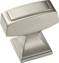KNOB CABINET 1-1/4IN SQ SATNKL