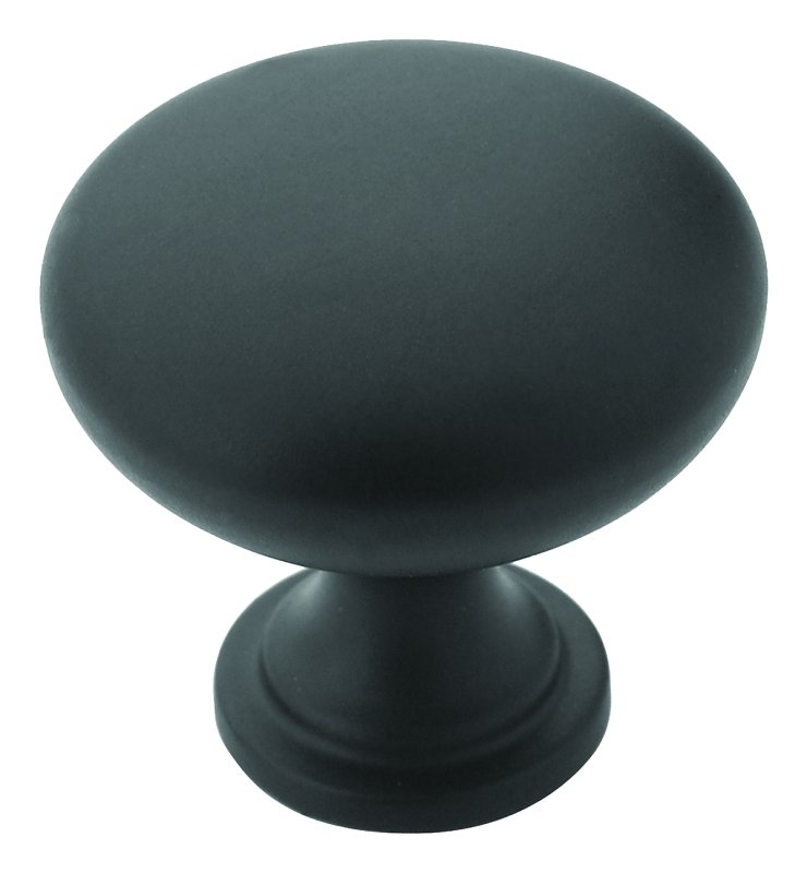KNOB CABINT MAT BLACK 1-1/4IN 