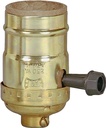 LAMPHOLDER TRN KNB 3WY MED BRS