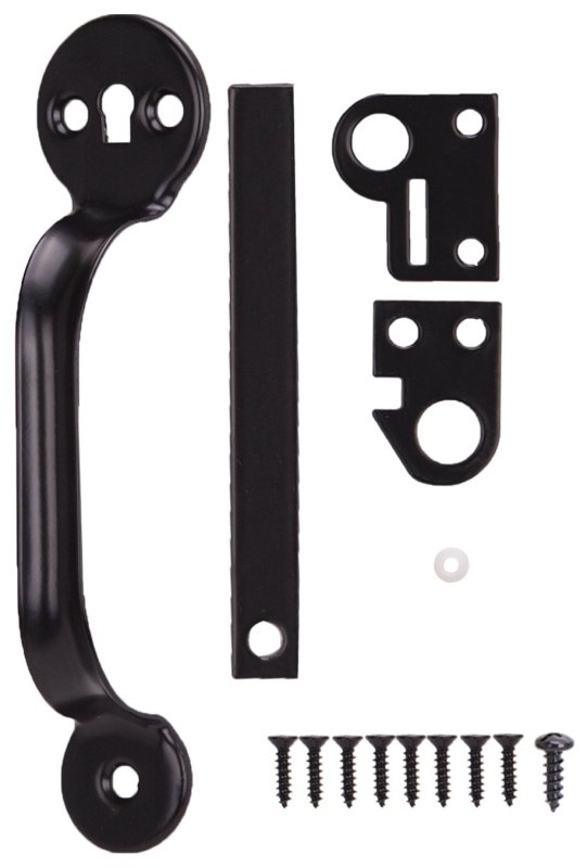LATCH THUMB STEEL BLACK       