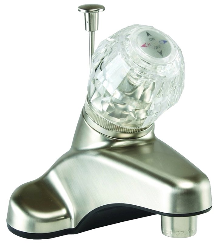 LAV FAUCET 1-HNDL POPUP BR NIC