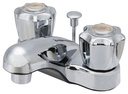 LAV FAUCET 2-HNDL POPUP CHROME