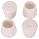 LEG TIP RUBBER 1 INCH WHITE   