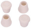 LEG TIP RUBBER 1/2 INCH WHITE 