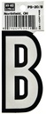 LETTER HOUSE B 3-1/4IN REFL   