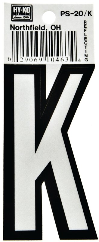 LETTER HOUSE K 3-1/4IN REFL   