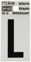 LETTER HOUSE L 1IN REFL BLK   