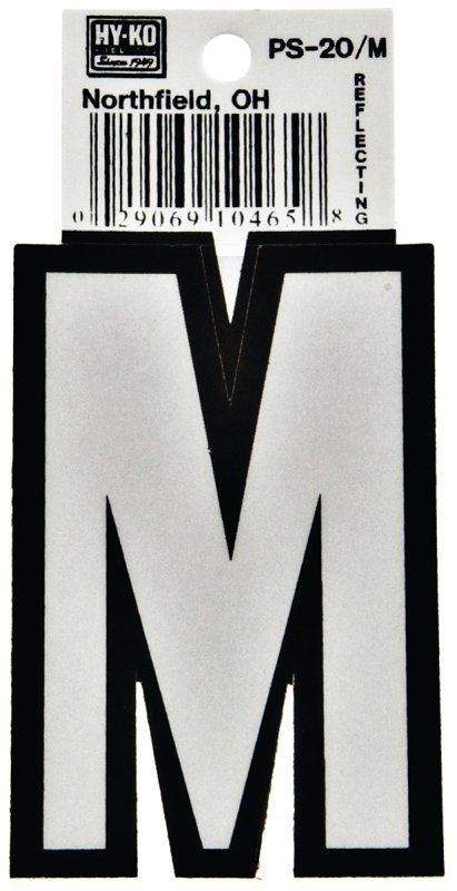 LETTER HOUSE M 3-1/4IN REFL   
