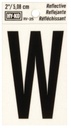 LETTER HOUSE W 2IN REFL BLK   