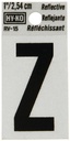 LETTER HOUSE Z 1IN REFL BLK   