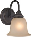 LIGHT BATH WALL 1LT AMBER/ORB 
