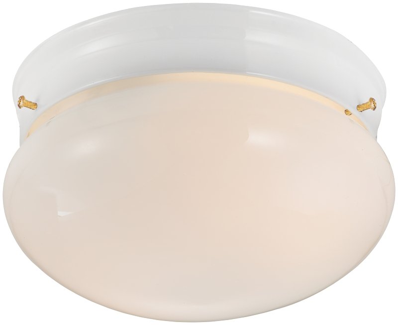 LIGHT CEILING 2LT FLUSHMNT WHT