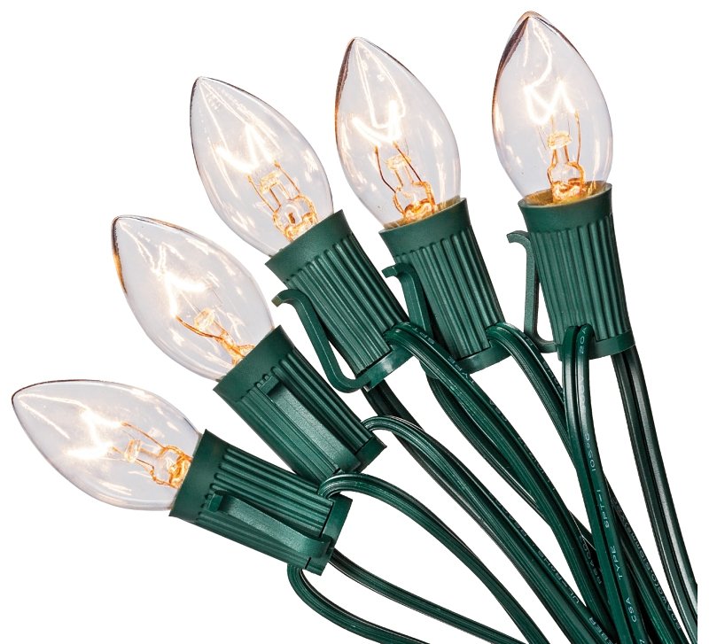 LIGHT SET INCANDESCENT C7 25CT