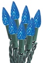 LIGHT STRING C6 LED BLUE 50CT 