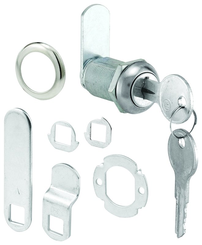 LOCK CAM STEEL K/D CHROME     
