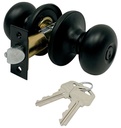 LOCK ENTRY TUBLR KNOB MATBLK  