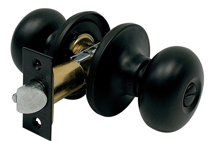 LOCK PRVCY TUBLR KNOB MATBLK  