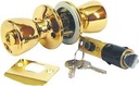 LOCKSET ENTRANCE BRASS        
