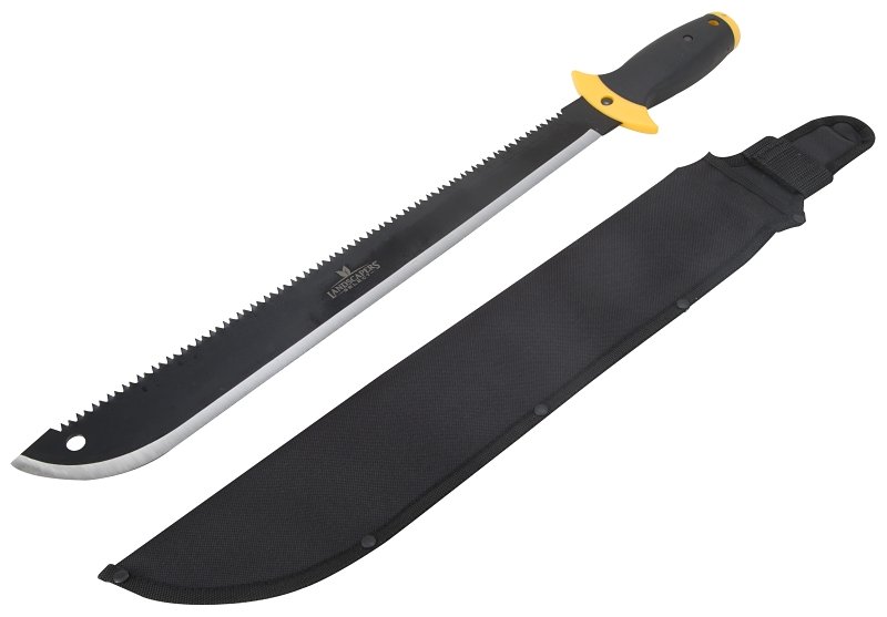 MACHETE/SAW W/SHEATH 18IN     