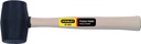 MALLET RUB WD HANDLE BLK 18OZ 