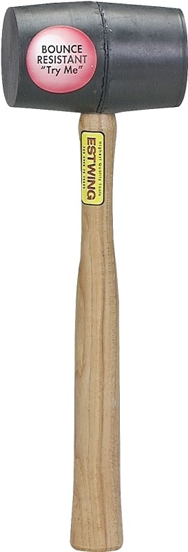 MALLET RUBBER BLK 18OZ        