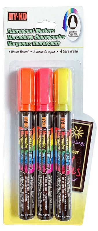 MARKER GLASS ORANGE-PINK-YEL  